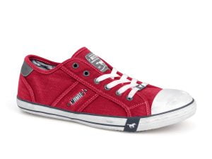 Mustang 44A061 red lace-up men's sneakers