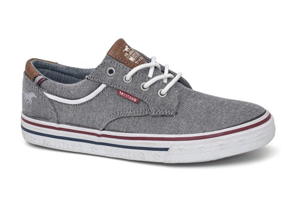 Mustang 46C039 gray lace-up women's sneakers