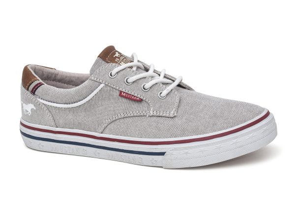 Mustang 46C040 gray lace-up women's sneakers