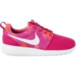 Nike sieviešu apavi WMNS Rosherun print 599432-613 rozā mežģīnes uz augšu