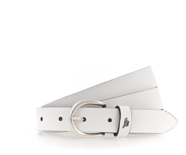 Mustang women's belt MW3001L25-100 white