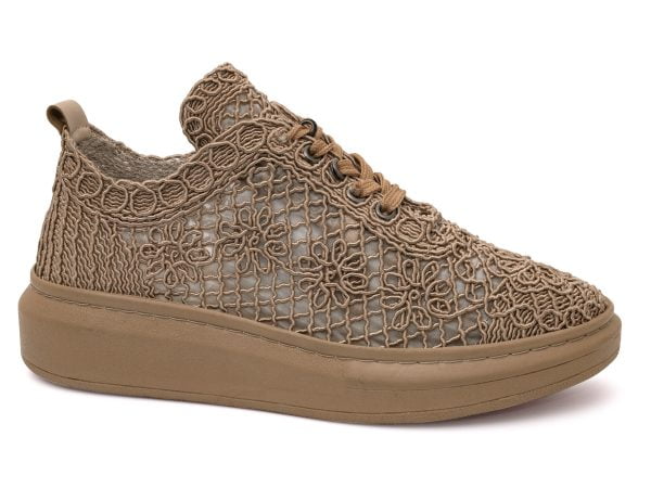 Women's Artiker 50C1118 gold lace-up shoes