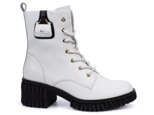 Women's Artiker 51C-540 white lace-up boots
