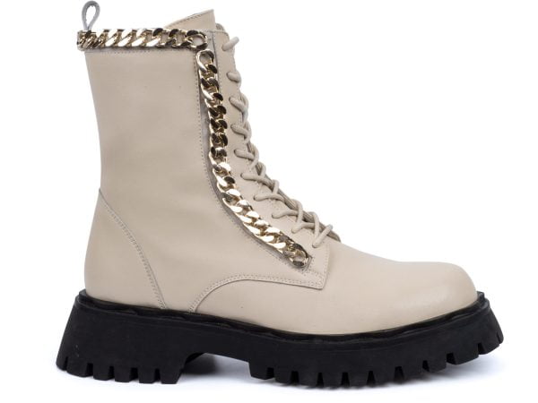Women's boots Artiker 51C-589 ivory lace-up