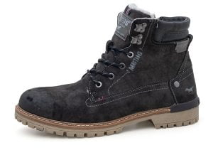 Mustang 49A-067 (4142-602-20) graphite lace-up boots for men