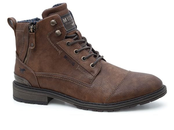 Men's Mustang 49A-070 (4140-504-307) brown lace-up boots