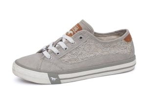 Women's sneakers Mustang 50C-020 (1146-303-22) gray lace-up