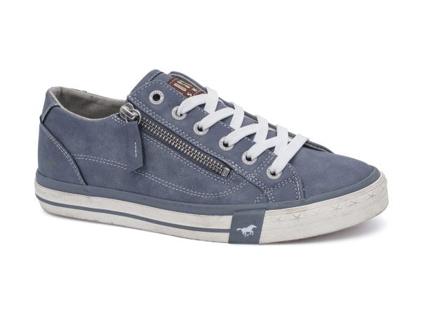 Women's Mustang 50C-040 (1146-302-875) blue lace-up sneakers