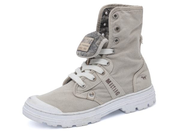Women's sneakers Mustang 50C-104 (1426-503-243) gray lace-up