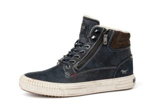 Mustang 51A-016 (4184-601-820) navy blue lace-up tennis shoes