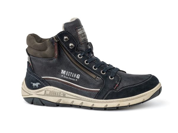 Mustang 51A-017 (4160-501-820) men's shoes navy blue lace-up
