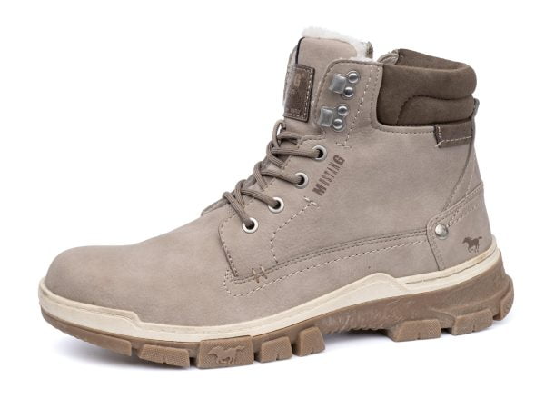 Men's boots Mustang 51A-041 (4159-606-318) gray lace-up