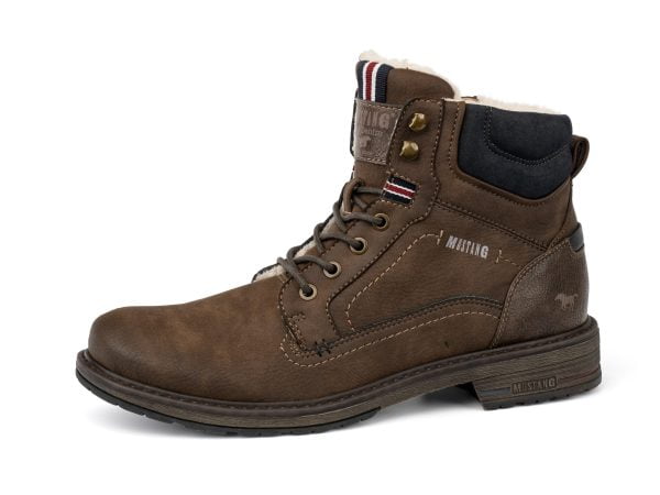 Чоловічі черевики на шнурівці Mustang 51A-068 (4157-607-3) коричневі