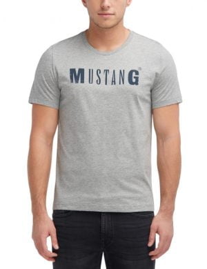 Mustang férfi póló 1005454-4140 szürke