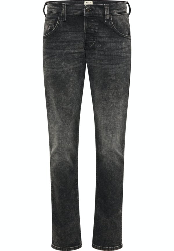 Heren Mustang Chicago Tapered Jeans 1012219-4500-742 ashen