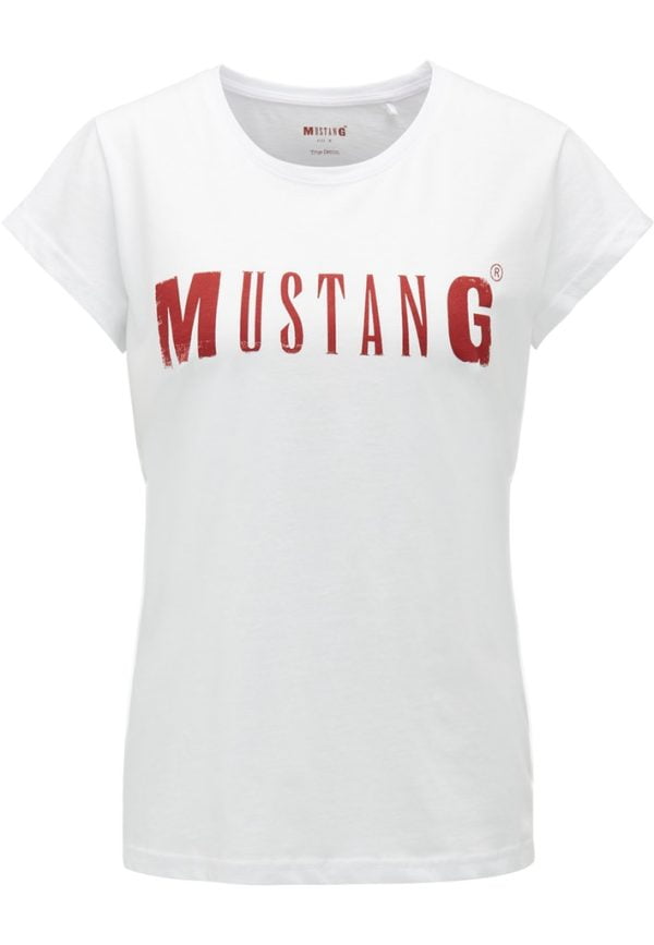 Mustang dames-T-shirt 1005455-2045 wit
