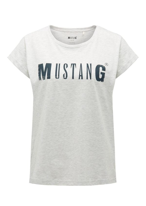 T-shirt damski Mustang  1005455-4141 popielaty