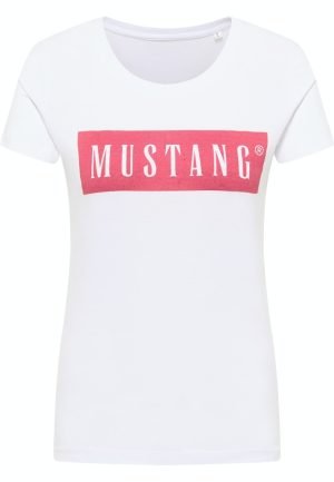 T-shirt damski Mustang  1013220-2045 biały