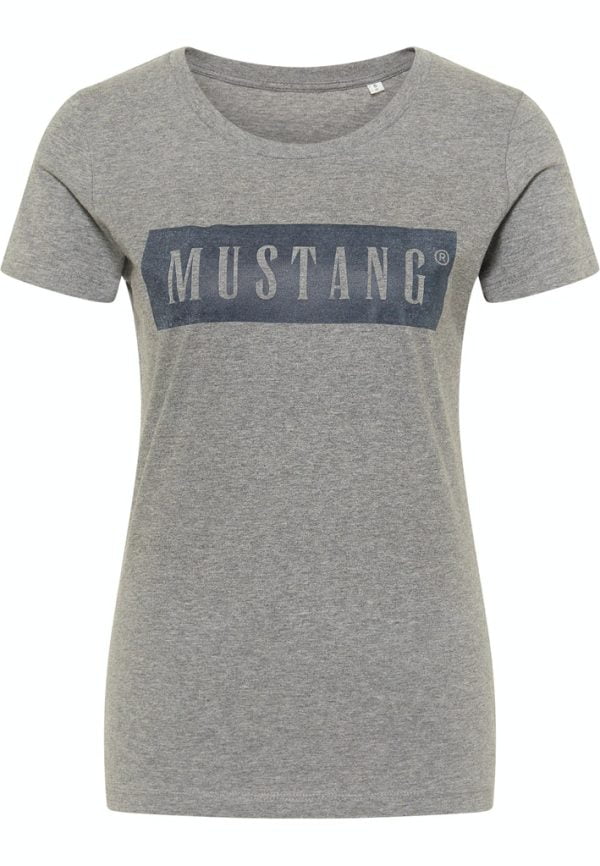 Dámske tričko Mustang 1013220-4141 sivé