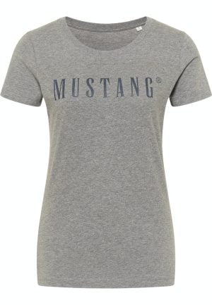 T-shirt damski Mustang  1013222-4141 szary