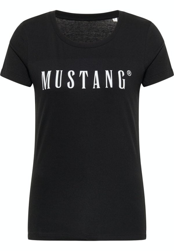 T-shirt Mustang para mulher 1013222-4142 preto