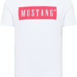T-shirt Mustang para homem 1013223-2045 branco
