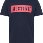Mustang ανδρικό T-shirt 1013223-4085 navy blue