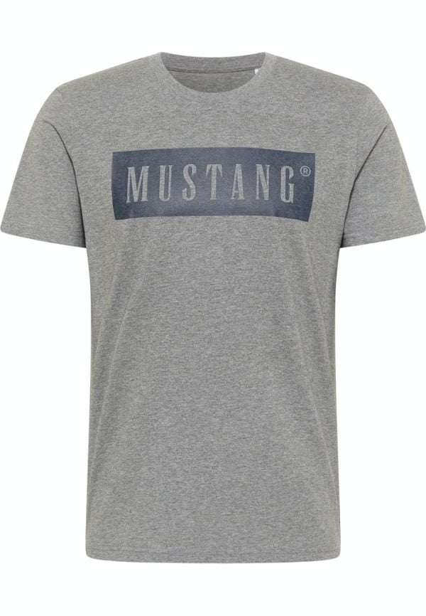 Pánské tričko Mustang 1013223-4140 šedé