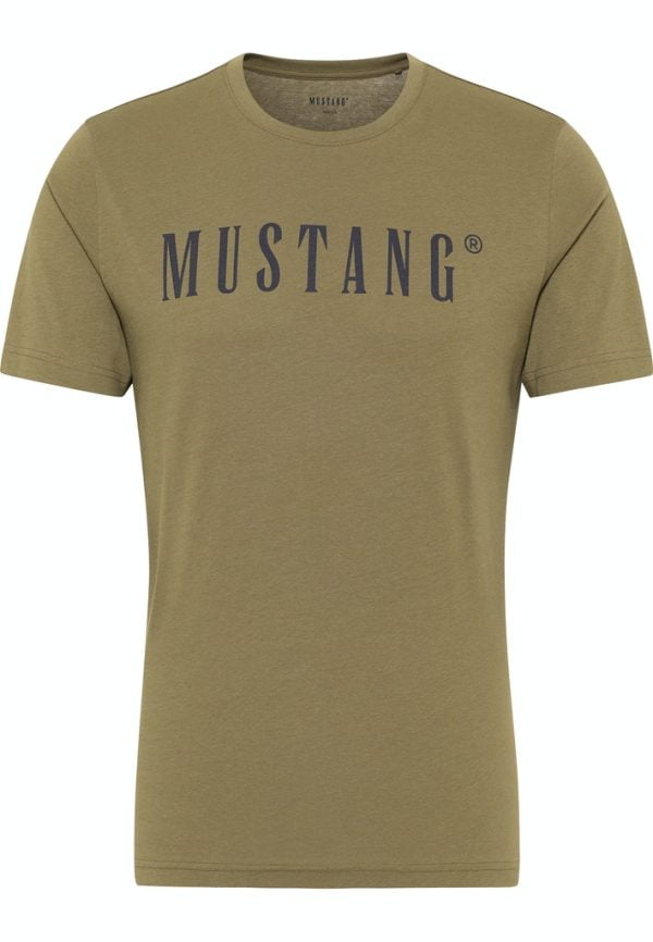 T-shirt Mustang para homem 1013221-6358 verde
