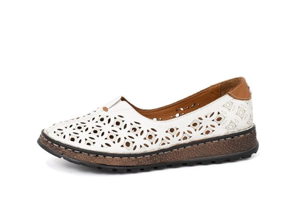 Artiker γυναικεία παπούτσια 52C-451 λευκά slip-on