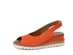 Women's sandals Artiker 52C-825 orange elastic band