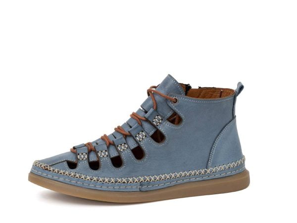 Artiker women's shoes 52C0638 blue zipper