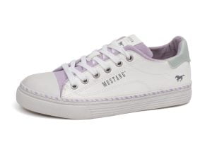 Women's Mustang 52C-035 (1376-306-198) white lace-up tennis shoes