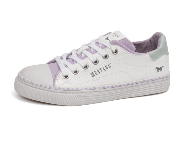 Women's Mustang 52C-035 (1376-306-198) white lace-up tennis shoes