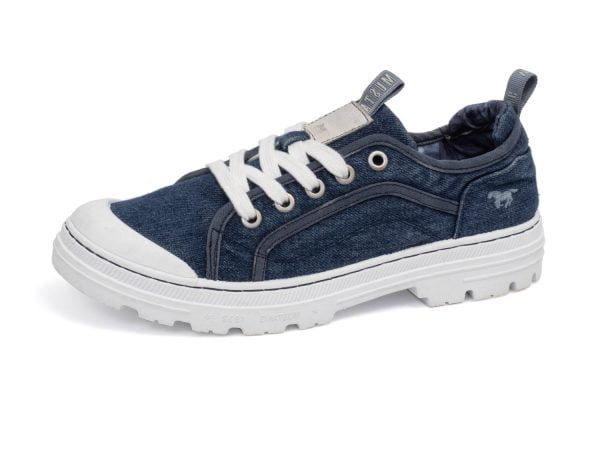 Women's Mustang 52C-088 (1426-303-8) navy blue lace-up tennis shoes