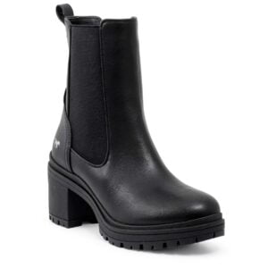 Women's Mustang 1409-511-009 black zip boots