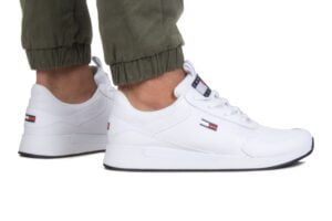 Tommy Hilfiger FLEXI RUNNER παπούτσια EM0EM01080 YBR Λευκό
