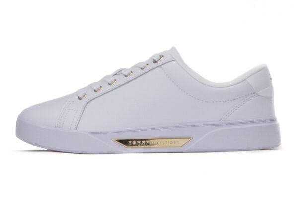 Tommy Hilfiger Women's Shoes GOLDEN HW COURT SNEAKER FW0FW07560 0K7 White
