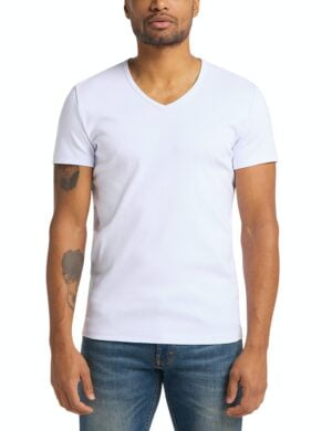 T-shirt 2-Pack C-Neck męski Mustang  1008814-2045 general white
