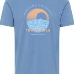 T-shirt męski Mustang  1013821-5169 niebieski