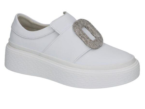 Sapatos de senhora Artiker 54C1677 branco slip-on