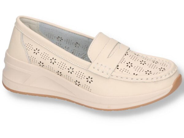 Artiker women's shoes 54C1771 beige slip-on