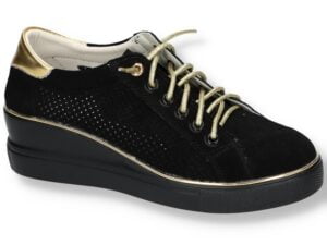 Pantofi de damă Artiker 54C1784 negru cu șireturi