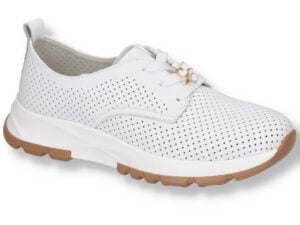 Artiker γυναικεία παπούτσια 54C1810 λευκά με κορδόνια