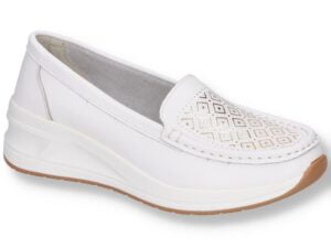 Pantofi de damă Artiker 54C1829 alb slip-on