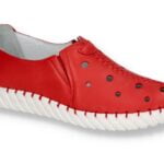 Pantofi de damă Artiker 54C0563 roșu slip-on