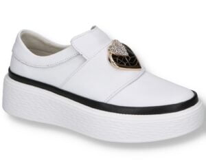 Дамски обувки Artiker 54C1855 white slip-on