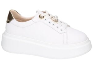 Pantofi pentru femei Artiker 54C1888 alb cu șireturi