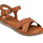 Mustang women's sandals 1424-808-307 brown clutch