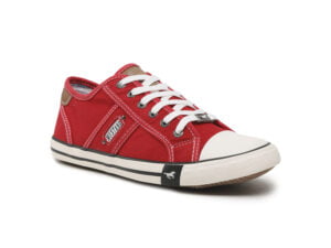 Men's Mustang 4058-310-005 red lace-up tennis shoes